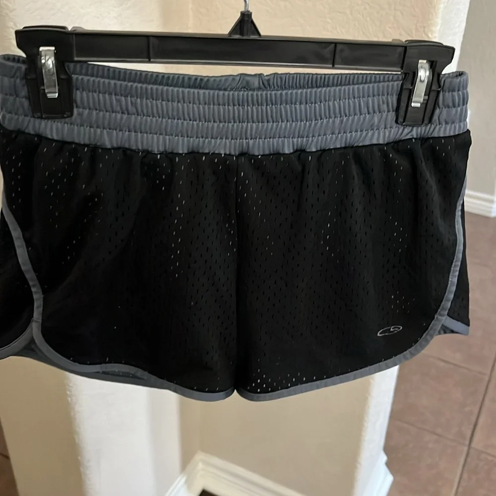Champion black & gray mesh shorts Size S